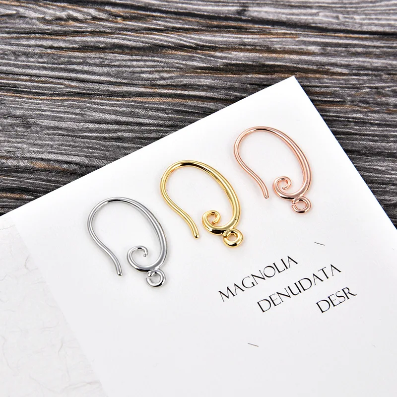 10 шт./лот оптовая продажа корейские Модные Позолоченные фурнитуры крючки для