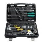 Набор инструментов для ремонта автомобилей, 121 шт., набор торцевых гаечных ключей, гаечный ключ с трещоткой, профессиональное оборудование