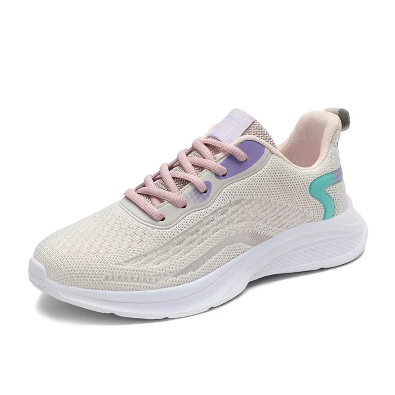 

Sports Casual Shoes Female 2021 Fashion New Hollow Single Network Weave Shoes Ladies Sports Shoes Running Shoes