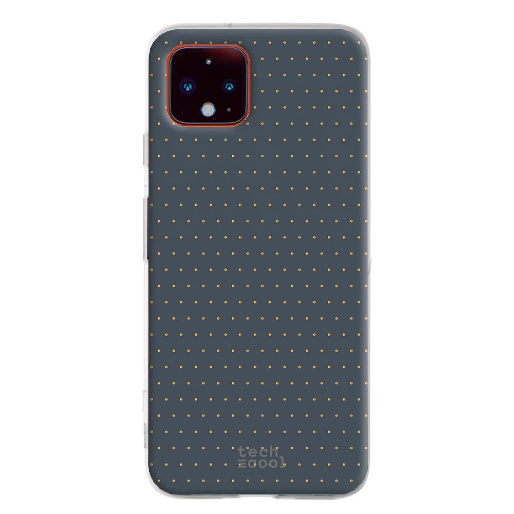 FunnyTech®Google Pixel 4 l Чехол желтый в горошек серый фон|Бамперы| |