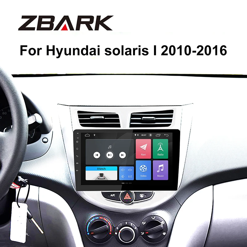 Автомагнитола 9 дюймов 2din android 0 GPS без DVD для solaris Hyundai Accent Verna sedan 2010 2016