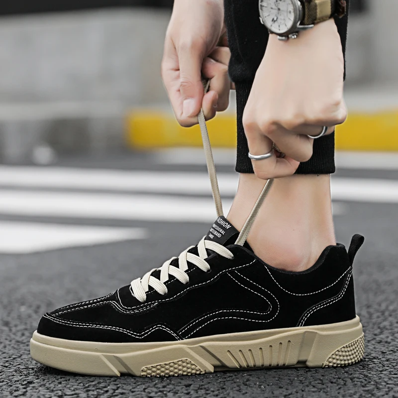 Новая популярная Стильная мужская повседневная обувь удобная на шнуровке мягкая