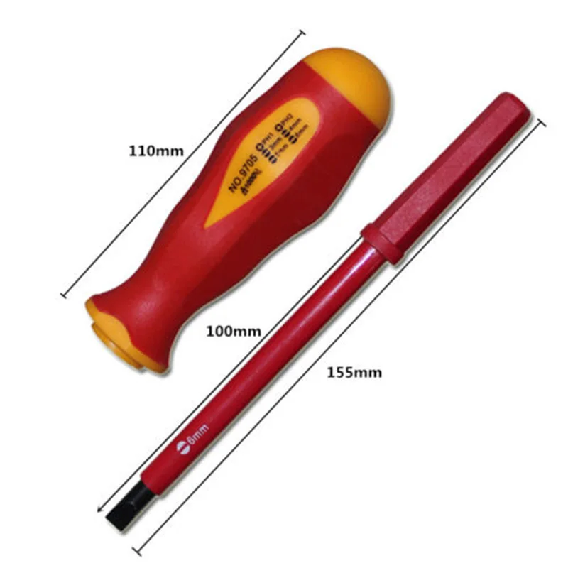 

7PCS/Set High Voltage Insulated Screwdriver Hand Tool Set Electrician Screw Driver With 6 Screwdriver Bits