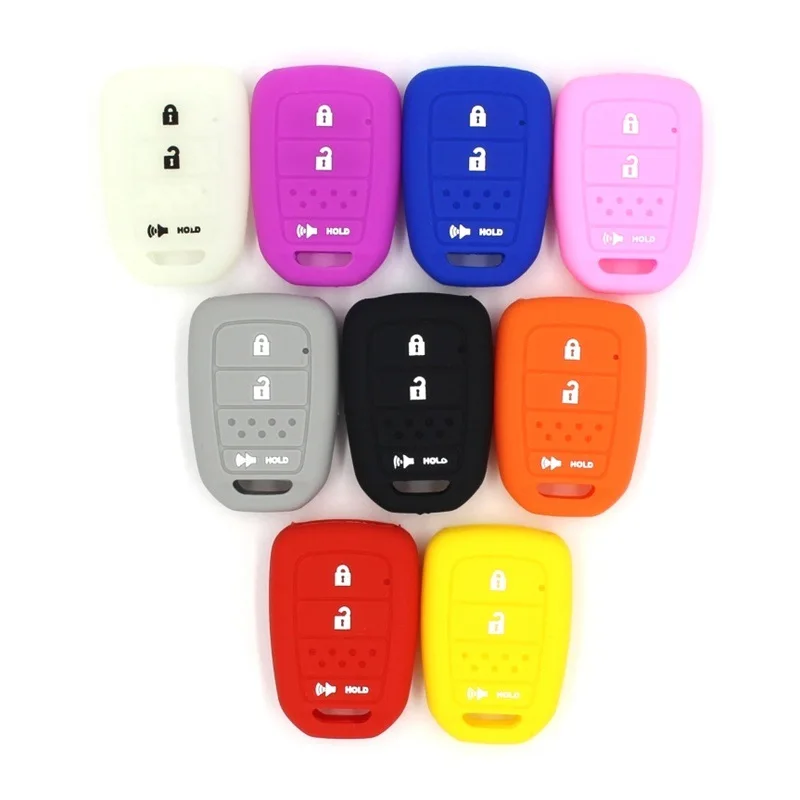 Силиконовый чехол для автомобильного ключа с 3 кнопками Honda ACCORD CITY CIVIC CRV JAZZ HR-V HRV