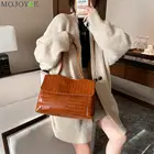 Женская вместительная сумка через плечо, однотонный мессенджер-тоут под аллигатора, дорожные ранцы, популярная простая повседневная дамская сумочка