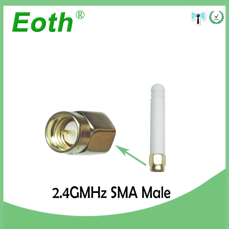Антенна 2 4 ггц wifi SMA разъем ~ 3dbi 4G антенна wi fi маленький размер белая антенны