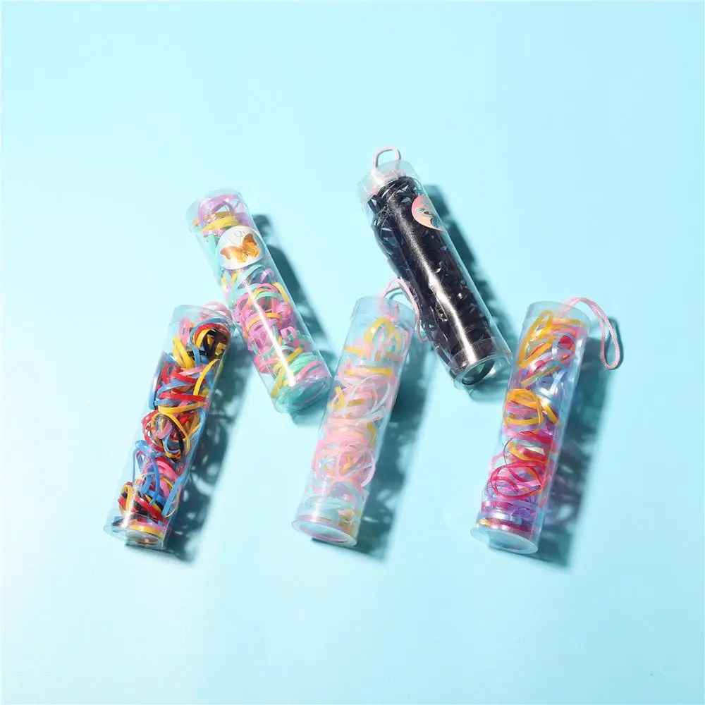 Новинка 70 80 шт./лот нейлоновые резинки для волос карамельных цветов девочек