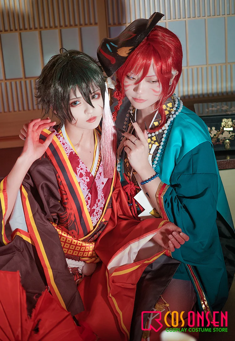 Сценические костюмы звезд cosplayonsen Mika Kagehira Косплей Костюм тамайори Кукольное кимоно с привидениями на заказ