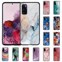 silicone soft case for samsung galaxy s8s9s10s20s10s10 pluss20s20 plus watercolor pattern phone cover case