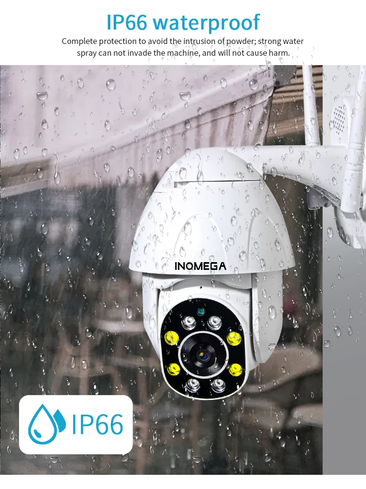 Камера Наружного видеонаблюдения INQMEGA 1080P с поддержкой Wi-Fi | Безопасность и защита