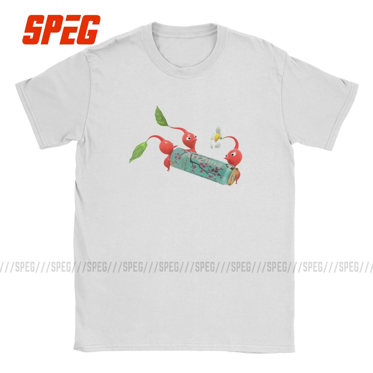 Мужские Pikmin Sippin чай в капюшоне футболка одежда из хлопка отличные футболки с