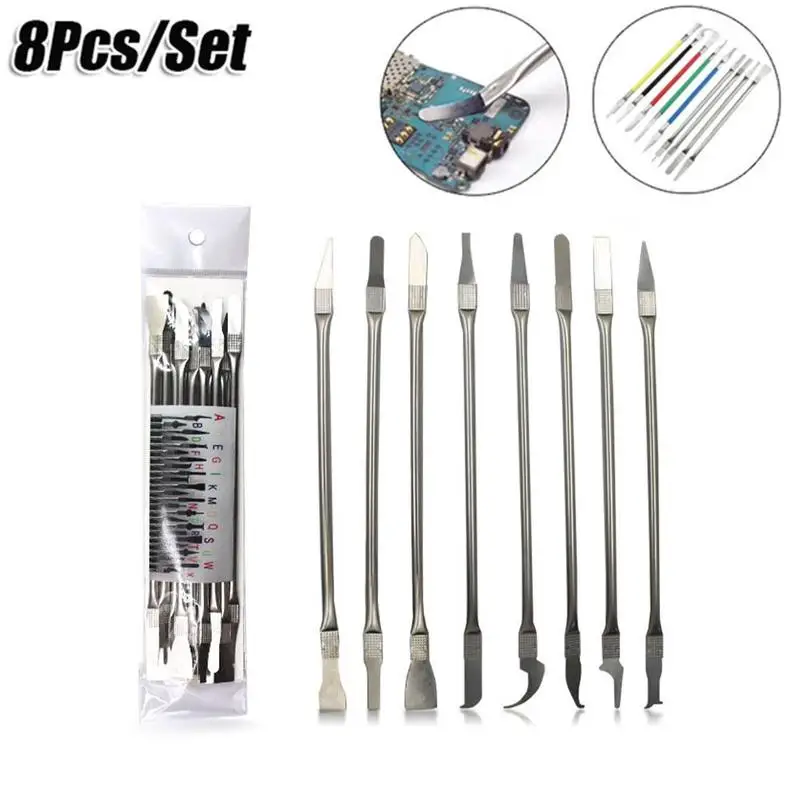 

8Pc/Set 8in 1 Phone Repair Thin Tools CPU Metal Remover Burin To Remove For Mobile Phone Computer NAND IC Chip Repair Hand Tools