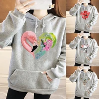 womens sweatshirts hoodie harajuku student shirt cute printing couple shirt student pullover autumn and winter clothing suit