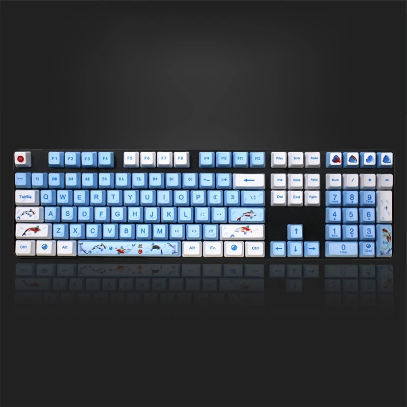 

1 Set Replaceable OEM PBT 108 Keycaps Dye-sublimation Keycap Mechanical Keyboard R9CB