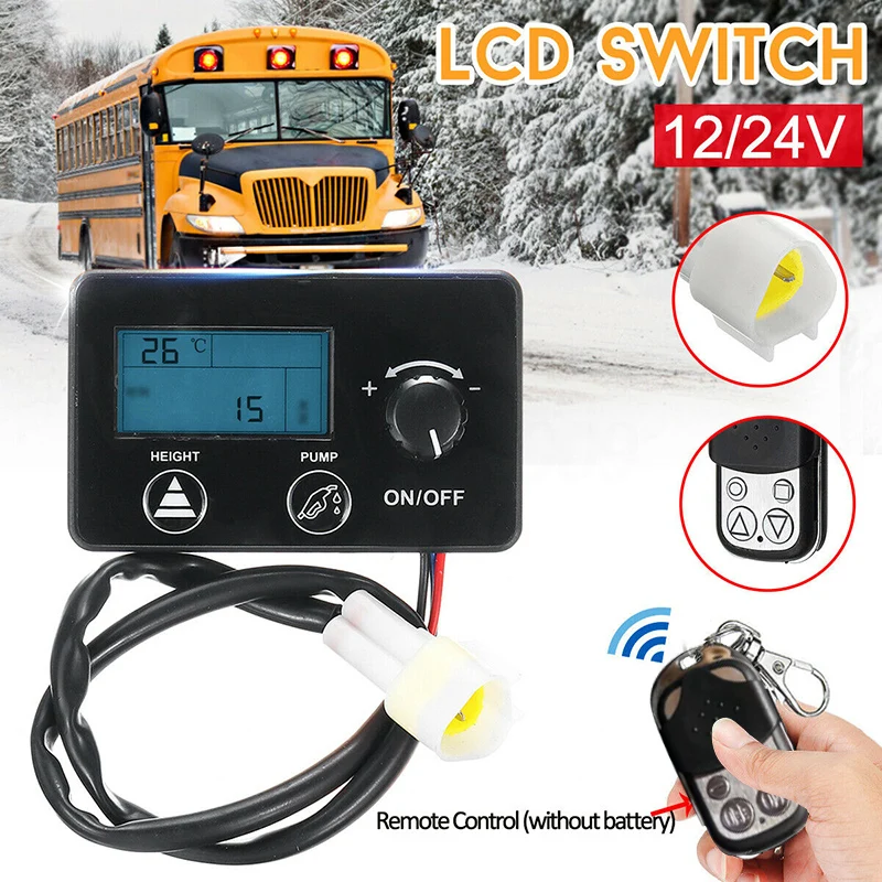 

12V/24V LCD Monitor Switch Car Remote Control Portable Diesels Air Heater Controller Kit EM88