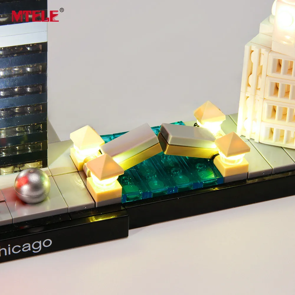 Набор светодиодсветильник MTELE для архитектуры Chicago 21033 (модель в комплект не