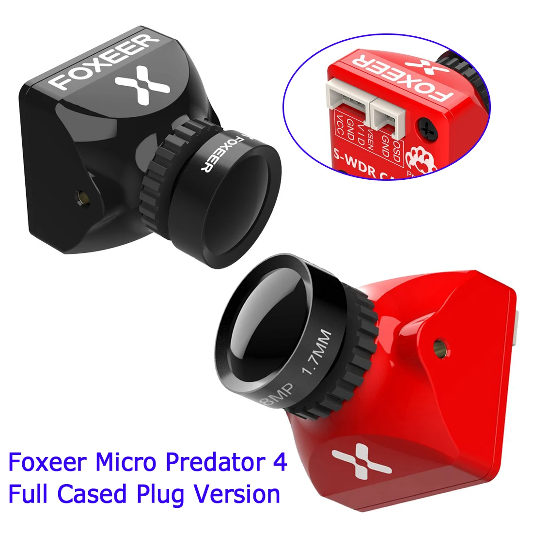 Foxeer Micro Predator v4 полноразмерная камера M12 4ms с задержкой Super WDR 1000TVL CMOS Объектив 1 7 мм OSD
