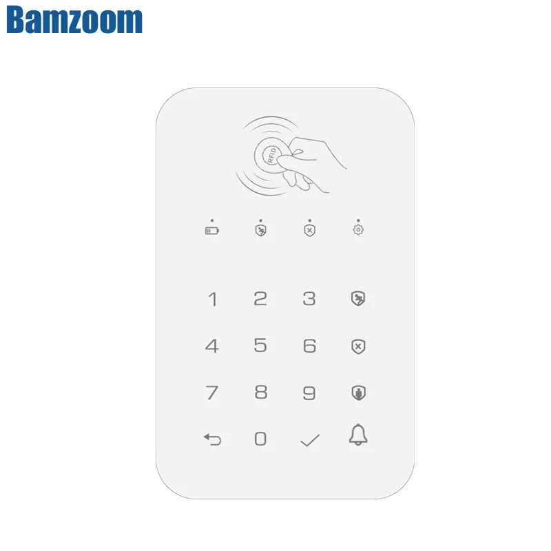 Sistema de alarma Gsm, teclado inalámbrico con tarjeta RFID para Panel de Control de Host de alarma antirrobo 433Mhz PG103 107 W2B W3B W7B G30 G50
