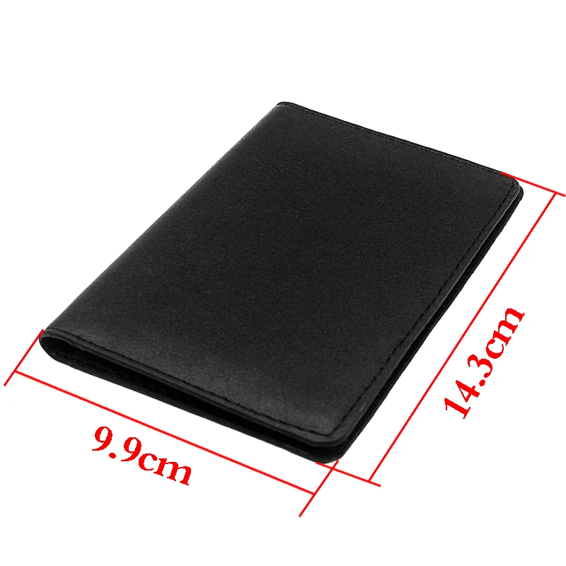 

High Quality Leather CCCP Soviet Badges Sickle Hammer Passport Cover Men Women Travel ID Credit Card Pocket Wallet Purse Case