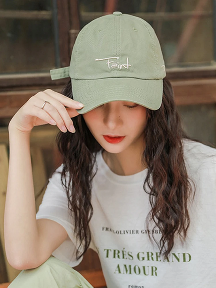 

Retro Baseball Cap Hip-hop Casquette Soft Top Peaked Cap Adjustable Sunscreen Sun Hat Four Seasons Outdoor Letters Headwear