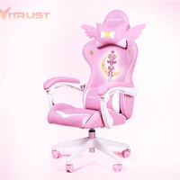 pink girl gaming chair magic comfortable anchor live chair gaming chair cute pink gaming chair