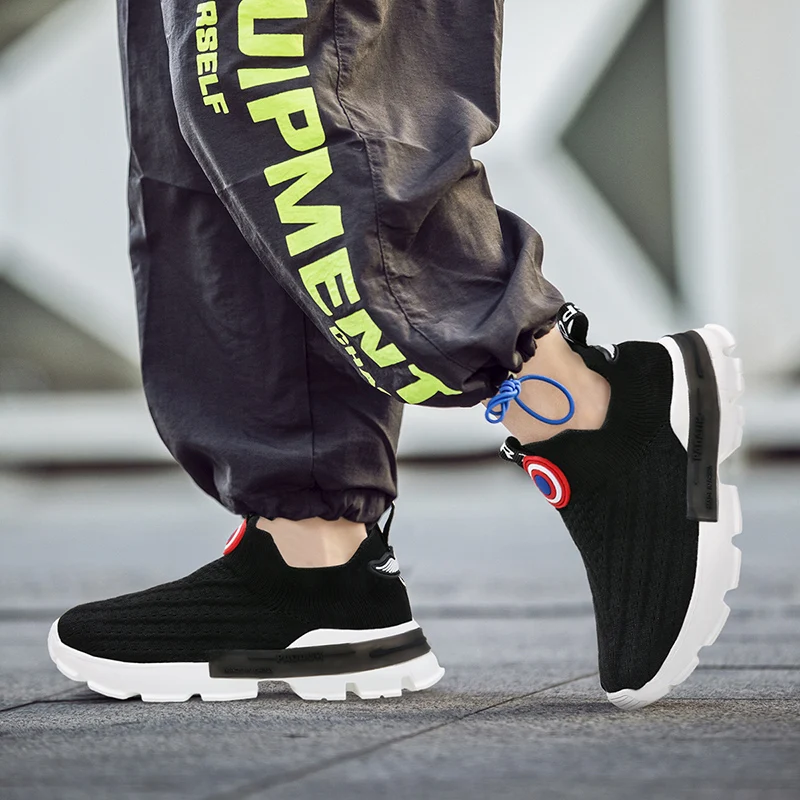 Детские кроссовки кожаные спортивная обувь для мальчиков Повседневная модная