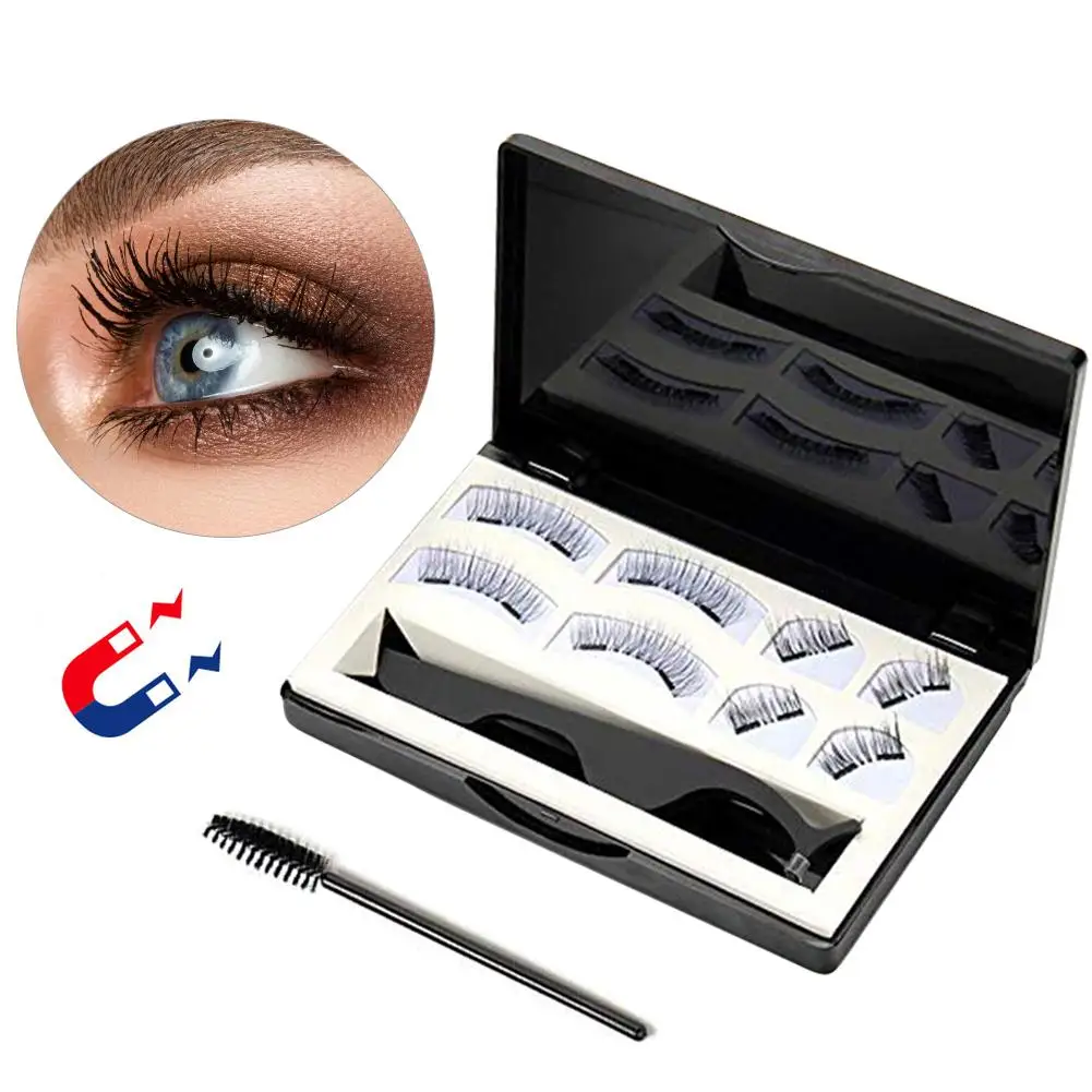 Магнитные ресницы Двойные магнитные натуральные толстые длинные накладные для