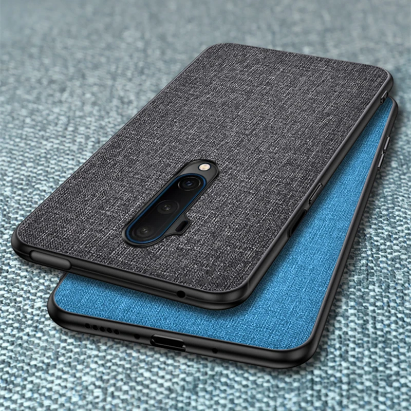 Чехол для телефона OnePlus 7T Pro винтажный тканевый чехол из ТПУ с тканевой текстурой