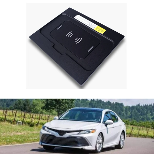 Для Toyota Camry 2018 2020 15 Вт автомобильное беспроводное QI зарядное устройство мобильное
