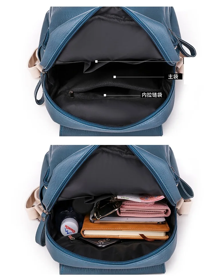 Женский рюкзак кожаные женские рюкзаки школьные сумки для подростков Mochila Feminina