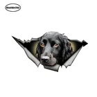 HotMeiNi 13 см x 6,8 см черный кокер-спаниель Автомобильная наклейка рваная металлическая наклейка Светоотражающая наклейка s водонепроницаемый автомобильный Стайлинг наклейки для собак