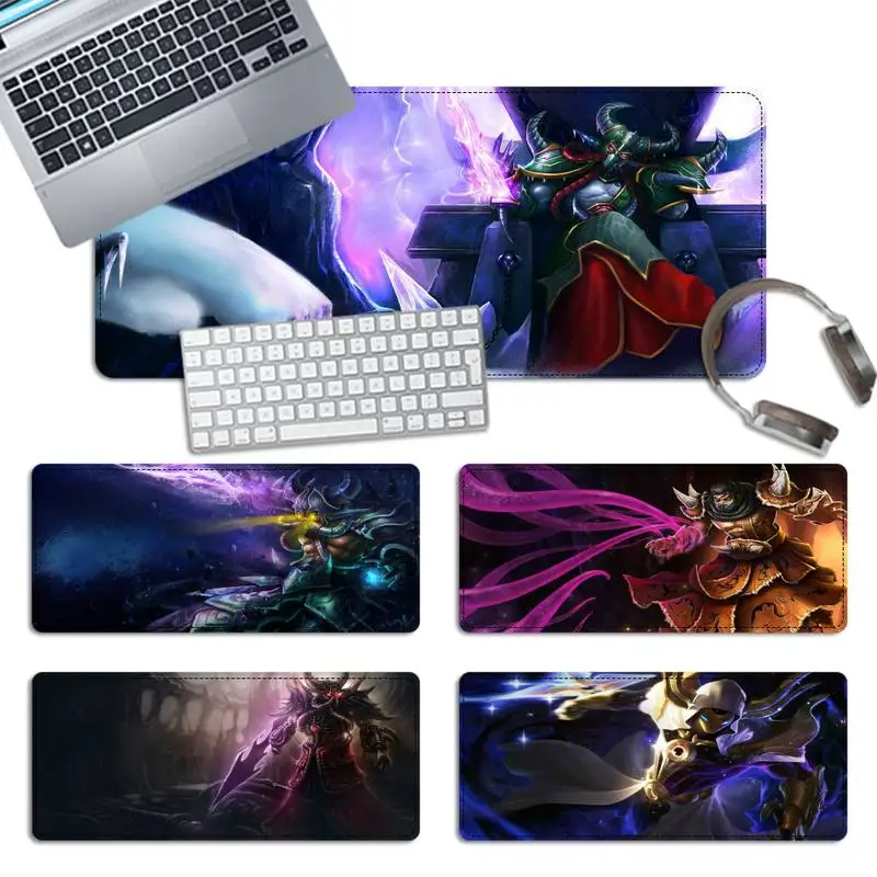 

Стопорная кромка League of Legends Kassadin игровой Мышь коврик для портативных ПК геймер Мышь аниме нескользящий коврик клавиатура стол коврик для мы...