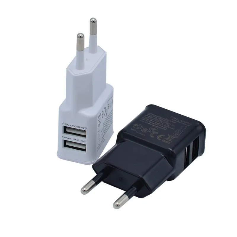 5V 1A штекер двойное зарядное устройство USB для Iphone Универсальное зарядное устройство для мобильного телефона качество настенное зарядное устройство переменного тока для Xiaomi samsung