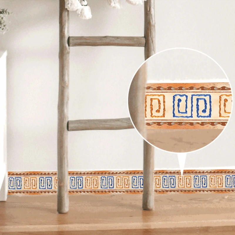 

PVC Self-Adhesive Waterproof 3D Wall Sticker Kitchen Bathroom Kicking Line Waistline Wallpaper Borders Removable Stickers Decor