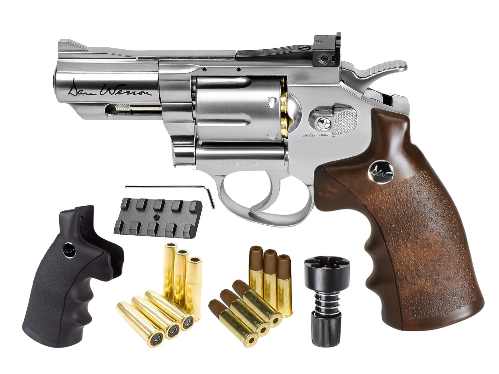 Dan Wesson CO2 BB Dual Ammo, Dual Grip Revolver Kit, 2.5" Metal Sign 20*30CM