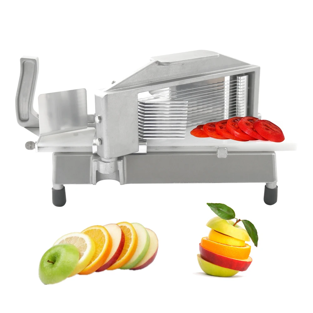 

Томатная овощерезка 1/4 "& 3/16" Сверхмощный коммерческий резак для томатов со встроенной разделочной доской для домашнего или ресторанного ис...