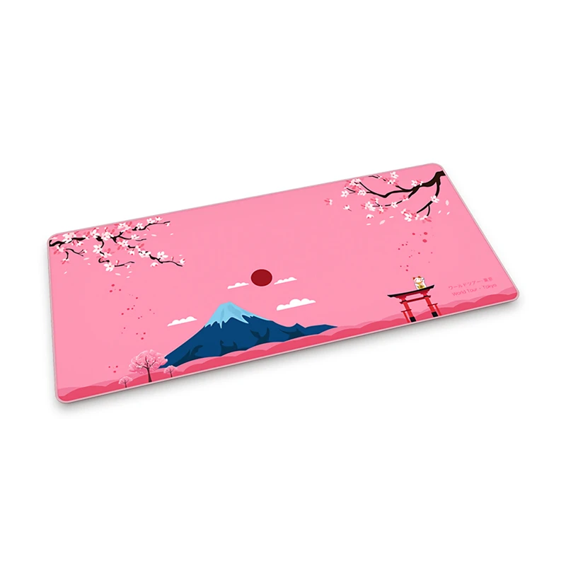 akko sakura fujisan mouse pad mat rubber non slip flat soft large mice mat for office keyboard laptop computer tablet pc gaming free global shipping