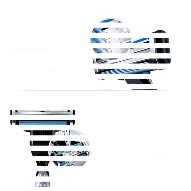 

Men's safety razor blade 3-layer shaving care classic stainless steel smooth shaving manual shaver