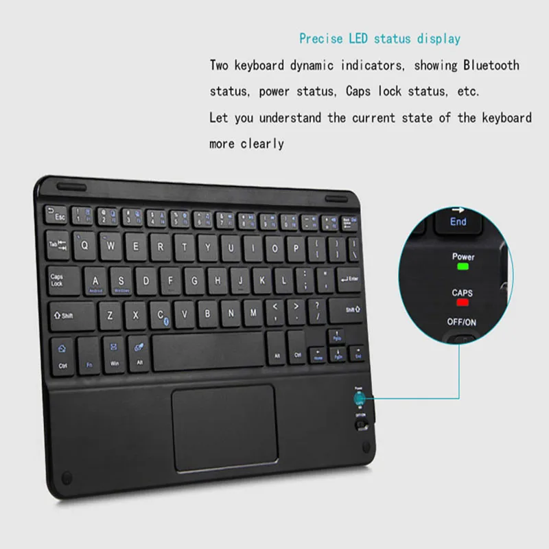 Новый 7 дюймовый универсальный Windows Android планшет Беспроводная Bluetooth клавиатура с