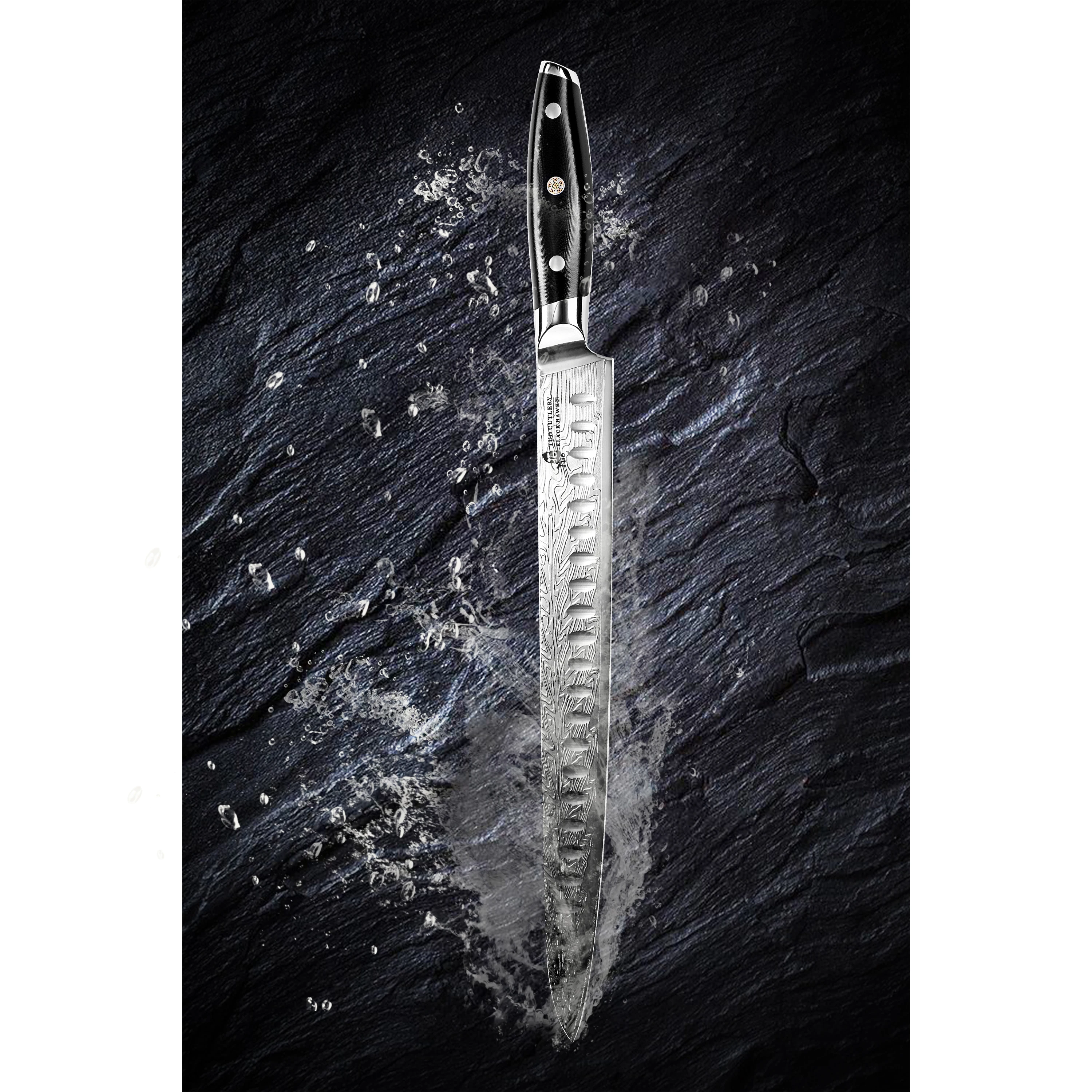 TUO нож для нарезки хлеба из высокоуглеродистой нержавеющей стали 12-дюймовый мяса