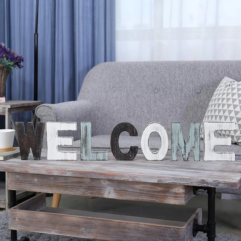 Деревянные ретро буквенные декорации деревянные надписи знак слова деревянный