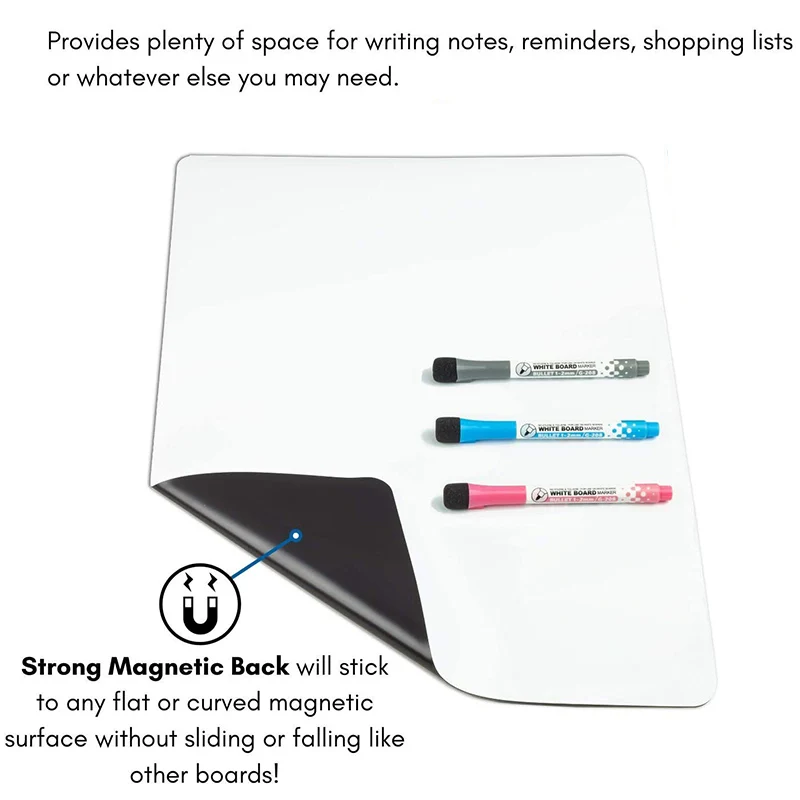 Magnetic Schedule Weekly Monthly Planner Soft Whiteboard Calendar Erase Board Magnet Fridge Stickers Memo Message Drawing Marker |