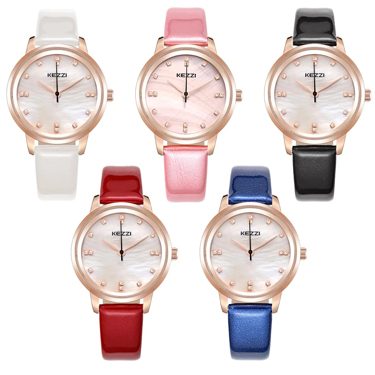 

NO.2 Women's Leather Watches Classic Design Rectangular Femal Waterproof Watches fashion brand wristwatches