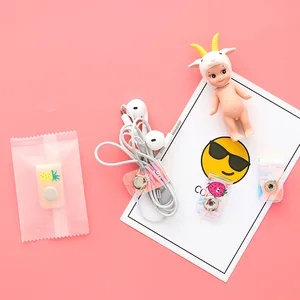 Mohamm фрукты Симпатичные линии хранения клип Лазерная оснастка Кнопка намотки портативный наушники кабель для хранения данных Пряжка Органайзер портативный