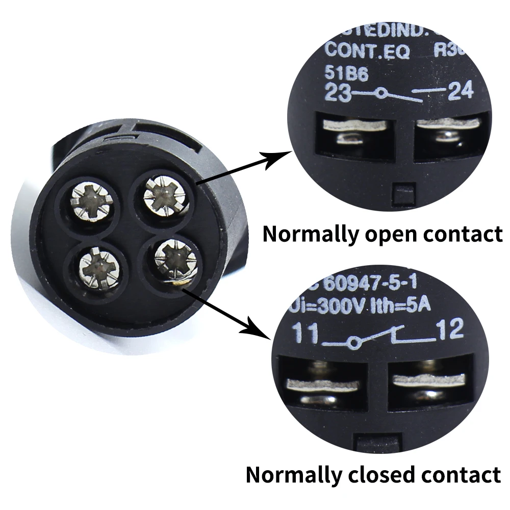 LA39J-11B 22 мм Мгновенный кнопочный переключатель с электрошоком из меди зеленый