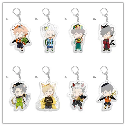 

Haikyuu Kei Tsukishima Ushijima Wakatoshi Kozume акриловая подвеска фигурка брелок для ключей Коллекционная модель игрушка подарки косплей