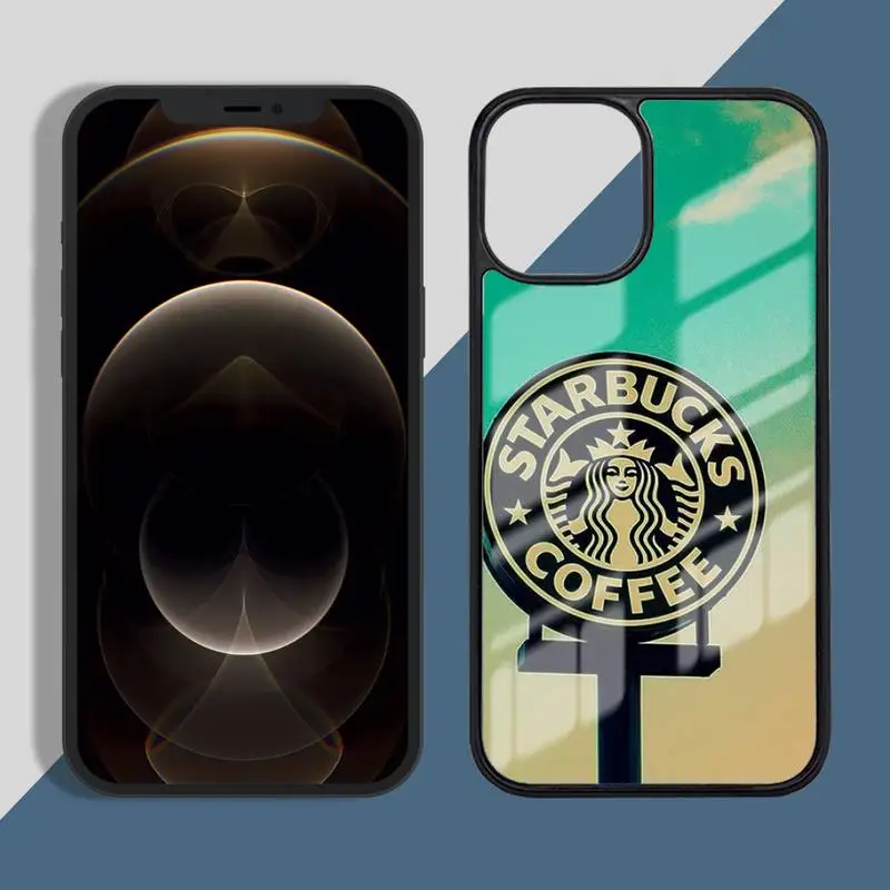 

Cartoon Cute Chocolate Coffee Phone Case PC for iPhone 11 12 pro XS MAX 8 7 6 6S Plus X 5S SE 2020 XR