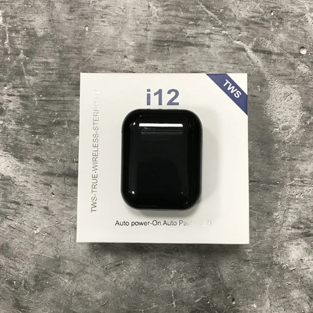 tws i12-black TWS i12 i9S Bluetooth наушники беспроводные наушники для Xiaomi Mi Apple Iphone huawei samsung - Цвет: tws i12-black