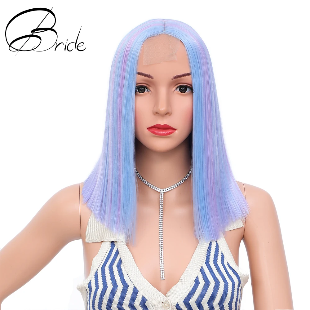 Парик Боб прямой 14 дюймов синтетический для ежедневного использования |