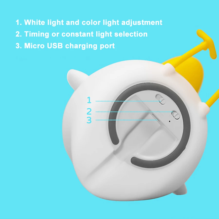 Светодиодный ночник для спальни светильник льник с милыми животными детей